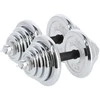 Chromuotų hantelių rinkinys su lagaminu HMS STC50 2x25kg