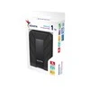ADATA HD710P | 1000 GB | 2,5 " | USB 3.1 (atgalinis suderinamas su USB 2.0) | Juodas | 1.HD710 Pro atsparumo dulkėms ir vandeniui įvertinimai taikomi tik tada, kai USB prievado dangtelis yra tvirtai uždarytas. 2. Suderinamumas su konkrečiais pagrindiniais įrenginiais gali skirtis ir gali būti paveiktas sistemos 3. Norint prisijungti per USB 2.0, reikia prijungti du USB jungtys, kad būtų pakankamai maitinimo.