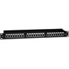 EMITERNET Panel 19″ 24xRJ45 STP cat.6 (1U) with shelf EMS/PPFA674EKS248C6