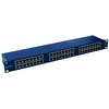 EMITERNET PANEL 19", 48XRJ45 STP CAT.6 (1U) WITH SHELF, Mėlynas