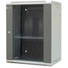 EMITERNET Atskira pakabinama spintelė 19" 15U, skardos/stiklo durys, 600×450×770mm plotis/gylis/aukštis EM/AP6415