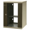 EMITERNET Viena pakabinama spintelė 10'' 9U, skardos/stiklo durys, 325×330x445mm (plotis/gylis/aukštis) EM/SOHO-9U