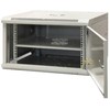EMITERNET Viensienė pakabinama spintelė 19'' 6U, pilnos skardos durys, 600×600×370mm plotis/gylis/aukštis. EM/AP6606-B