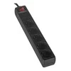Gembird EnerGenie | Surge Protector SPG5-C-10/ 3 m/ 5 Sockets/ Juodas