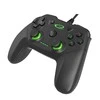 Gamepad Esperanza Vanquisher EGG110K (PC, PS3, juodos spalvos, žalias color)