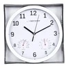 Clock wall Esperanza LYON EHC016W (sidabrinis color, baltos spalvos)
