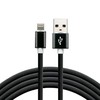 everActive kabelis USB Lightning 1m - Juodas, silikonas, greitas įkrovimas, 2,4A - CBS-1IB