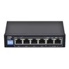 Šakotuvas EXTRALINK KRIOS 4 prievadų GbE Nevaldomas 802.3AF/AT 150 W PoE jungiklis + 1xRJ45 Up-Link