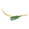 Extralink SC/APC Pigtail, Singlemode, 900um G.657A 1.5m, Easy Strip, Geltona