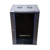 EXTRALINK 18U 600X450 ant sienos montuojama spintelė juodas