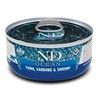 Drėgnas Kačių Maistas - Farmina N&amp;D Ocean Tunų, Sardinių Ir Krevečių 70g