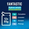 Purina Nestle Drėgnas Kačių Maistas - Felix Fantastiški Žuvų Skoniai Drebučiuose su Tunu, Lašiša, Menke ir Plekšnėmis (12x 85g)