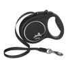 Flexi Black Design M pavadėlis šunims iki 25kg juostinis 5m juodos spalvos
