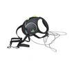 Flexi Black Design S pavadėlis šunims iki 12kg virvinis 5m žalios spalvos