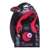 Flexi New Classic L pavadėlis šunims iki 50kg juostinis 5m raudonos spalvos
