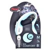 FLEXI Comfort Cord baltas/žydras pavadėlis M-8m 20kg