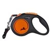 Flexi New Neon M pavadėlis šunims iki 25kg juostinis 5m oranžinės spalvos
