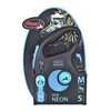 Flexi New Neon M pavadėlis šunims iki 25kg juostinis 5m mėlynos spalvos