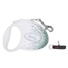 Flexi Glam Splash Leaf šuo baltas 5m