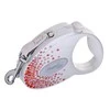FLEXI Glam Splash Orient su Swarovski kristalais S - Dog Ištraukiamas švinas - 3 m - baltas