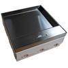 A-Lan Box podłogowy 12M - puszka podłogowa 12-modułowa do montażu gniazd standardu 22,5x45 mm (45x45 mm), montaż kątowy