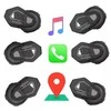 FREEDCONN T-MAX S V4 PRO SINGLE motociklo domofonas Juodas