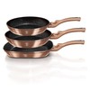 Berlinger Haus BerlingerHaus Metallic Line keptuvių rinkinys Rose Gold Edition, 3 vnt.