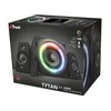 Kompiuterio kolonėlės Speaker Set Trust GXT 629 Tytan 2.1 RGB 22944 (2.1, juodos spalvos)