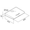 Gartraukis Cooker hood under-cabinet CIARKO ZRD 60 Baltas (203 m3/h, 600mm, baltos spalvos)