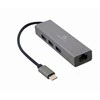 GEMBIRD A-CMU3-LAN-01 USB-C Gigabit tinklo adapteris su 3 prievadų USB 3.1 šakotuvu