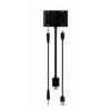 GEMBIRD HDMI male to HDMI female + VGA female + audio adapter cable juodas