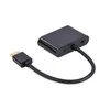 GEMBIRD HDMI male to HDMI female + VGA female + audio adapter cable juodas