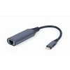 GEMBIRD A-USB3C-LAN-01 USB type-C Gigabit tinklo adapteris space pilkas