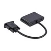 GEMBIRD VGA to HDMI + VGA adapter cable 0.15m juodas