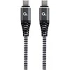 GEMBIRD CC-USB2B-CMCM60-1.5M 60W Type-C maitinimo laidas PD aukščiausios kokybės įkrovimo duomenų kabelis 1.5m