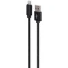 USB Laidas - Gembird Medvilnės Pintas, Juodas