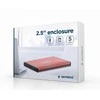 GEMBIRD EE2-U3S-3-P USB 3.0 2,5" HDD korpusas, rožinis šlifuotas aliuminis