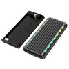 GEMBIRD EE2280-U3C-03 USB 3.1 korpusas M.2 NVMe diskams su foniniu apšvietimu aliuminio
