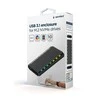 GEMBIRD EE2280-U3C-03 USB 3.1 korpusas M.2 NVMe diskams su foniniu apšvietimu aliuminio