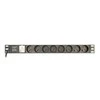 GEMBIRD PDU 8x prancūziškas lizdas 1U 10A 3m C14 kištukas