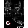 GEMBIRD Gaming chair SCORPION juodas mesh oranžinis skin