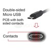 GEMBIRD CCB-USB2-AMmDM-6 Gembird dvipusis Micro-USB į USB 2.0 AM kabelis, 1.8 m, juodas, lizdinė pakuotė