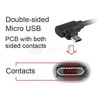GEMBIRD CCB-USB2-AMmDM90-6 Gembird dvipusis kampinis Micro-USB kabelis, 1,8 m, lizdinė pakuotė