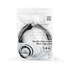 GEMBIRD CC-USB2-AMmDM90-6 Gembird dvipusis kampinis Micro-USB į USB 2.0 AM kabelis, 1.8 m, juodas