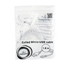 GEMBIRD CC-mUSB2C-AMBM-6-W Gembird spiralinis mikro USB kabelis, 1,8 m, baltas
