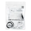 Gembird „Cablexpert“ USB 2.0 prailginimo laidas, 15 cm