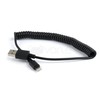 GEMBIRD CC-LMAM-1.5M Gembird USB sinchronizavimo ir įkrovimo spiralinis kabelis, 8 kontaktų, 1.5 m, juodas