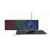 Gembird | 3-in-1 Backlight Desktop Set | KBS-UML-01 | Klaviatūra, Pelė and Pad Set | su laidu | su pele | US | Juodas
