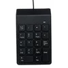 Klaviatūra GEMBIRD KPD-U-03 USB numeric keypad juodas slim 18 keys