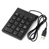 Klaviatūra GEMBIRD KPD-U-03 USB numeric keypad juodas slim 18 keys